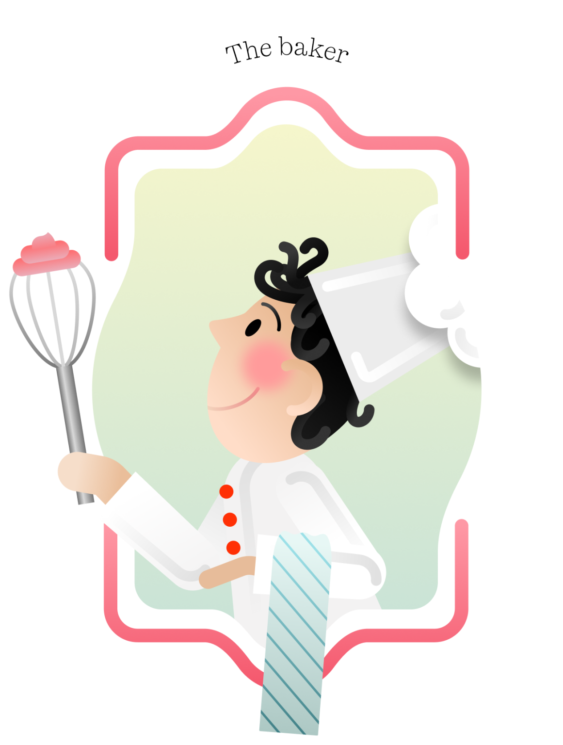 Ilustración creativa de personaje Arnau chef de PongoTodo