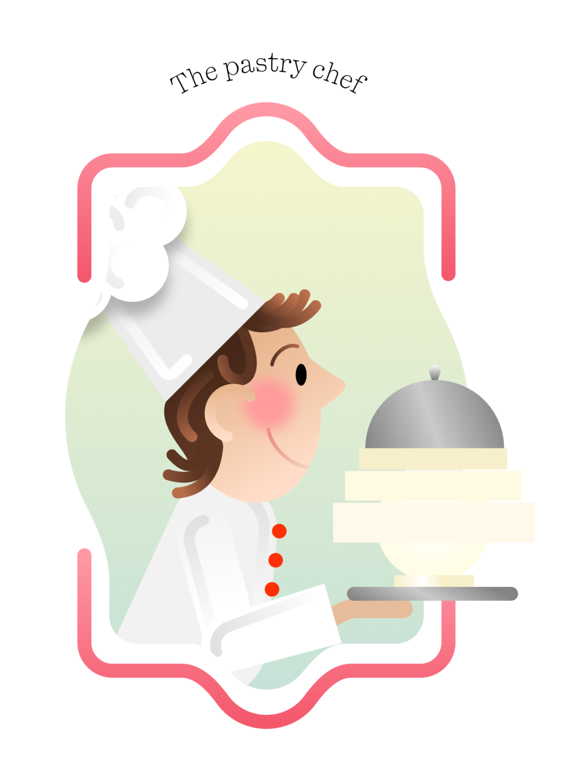 Ilustración creativa de personaje Guillem chef de PongoTodo