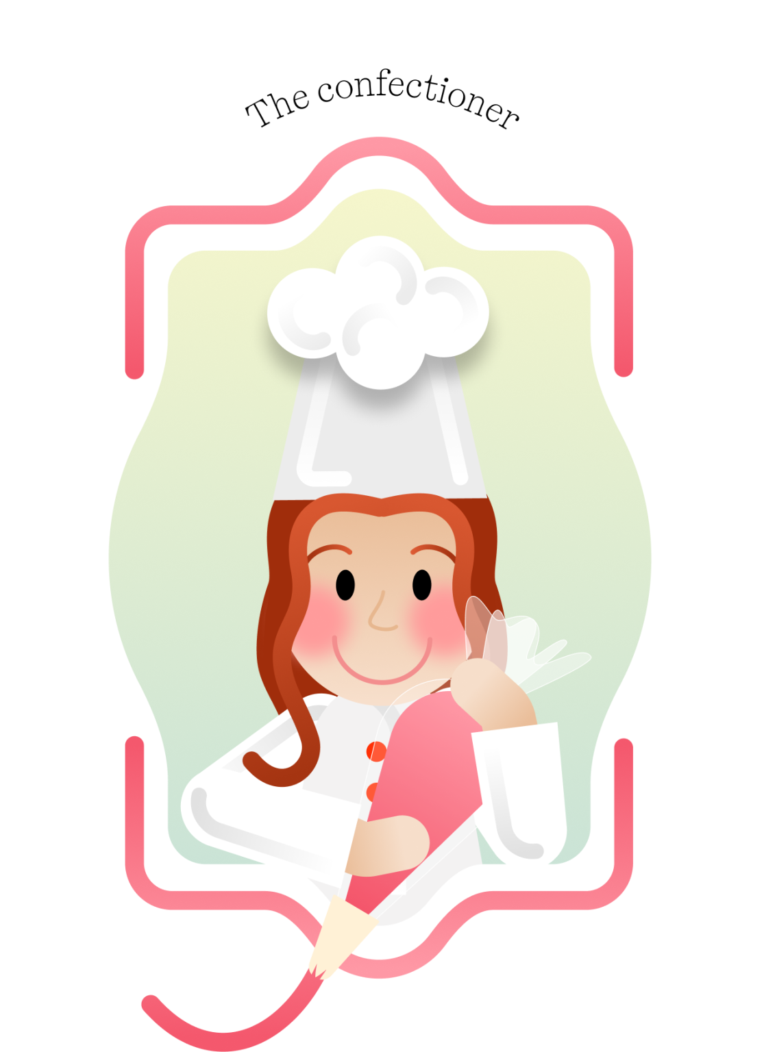 Ilustración creativa de Lara personaje chef de PongoTodo