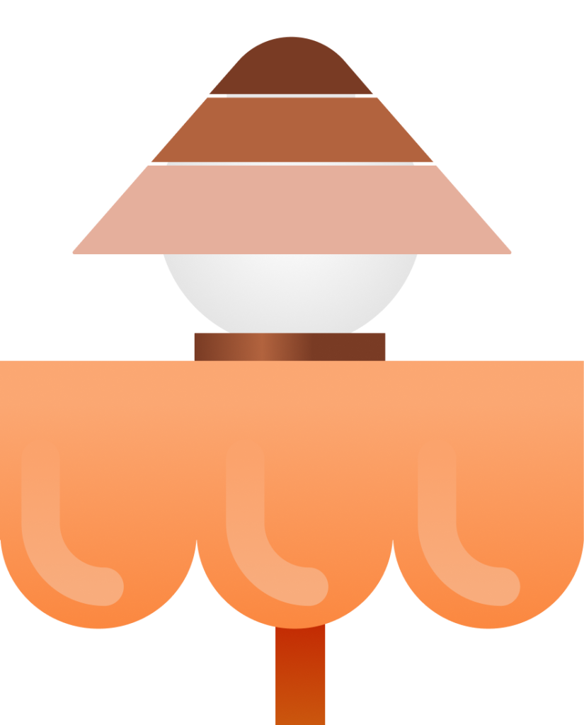 Lámpara decorativa Mini Four Bombón color marrón de PongoTodo, ilustración de diseño creativo